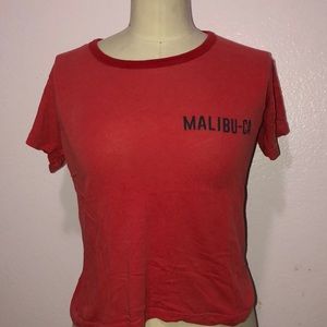 red brandy melville shirt